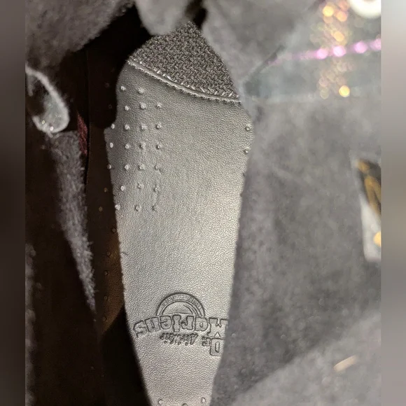 Dr Martens 1460 Disco Iridescent Suede Lace Up Boots Size 10 Doc Martens - Picture 9 of 12